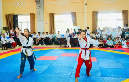 Cần Giuộc tổ chức giải Taekwondo tranh cúp Nam Kim Long   