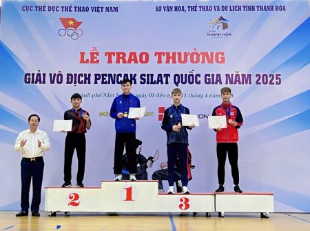 Pencak Silat Long An giành 2 Huy chương Đồng vô địch quốc gia