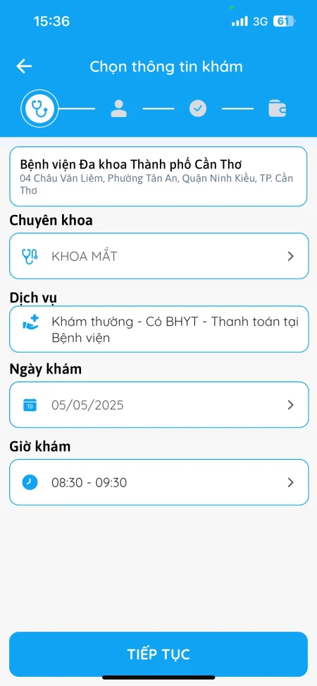 Chủ động đặt lịch khám bệnh tại Bệnh viện Đa khoa TP Cần Thơ 