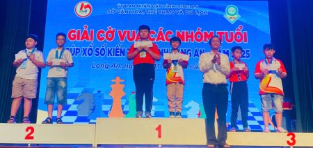 TP. Tân An giành hạng Nhất toàn đoàn Giải cờ vua các nhóm tuổi tỉnh năm 2025
