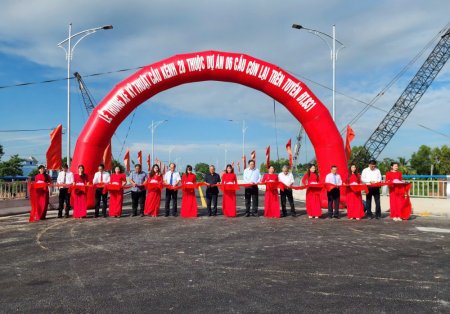 Cầu Kênh 28 trên Đường tỉnh 831 đưa vào sử dụng