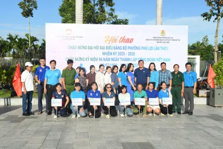 Hội thao chào mừng Đại hội Đảng bộ phường Phú Lợi 