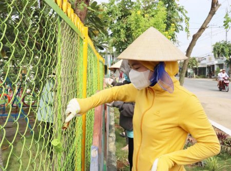 Các trường trên địa bàn xã Mỹ Lộc chuẩn bị cho năm học mới