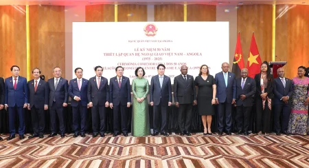 Chủ tịch nước dự lễ kỷ niệm 50 năm thiết lập quan hệ ngoại giao Việt Nam - Angola 