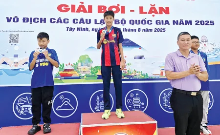 Bơi Cần Thơ xếp hạng Ba toàn đoàn giải CLB quốc gia 2025 
