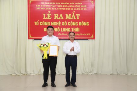Phường Hòa Thành thành lập các Tổ công nghệ số cộng đồng