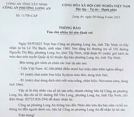 Nhặt được giỏ xách có hơn 40 triệu đồng mang đến nhờ Công an tìm chủ sở hữu