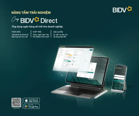 BIDV Direct - ứng dụng số hữu ích dành cho khách hàng tổ chức 