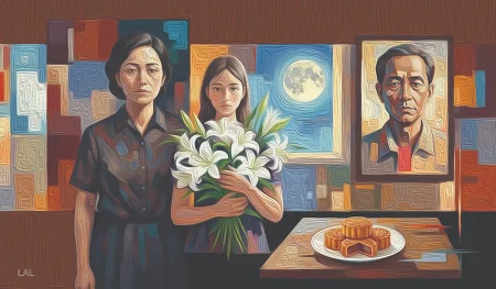 Trăng sáng ngoài hiên 