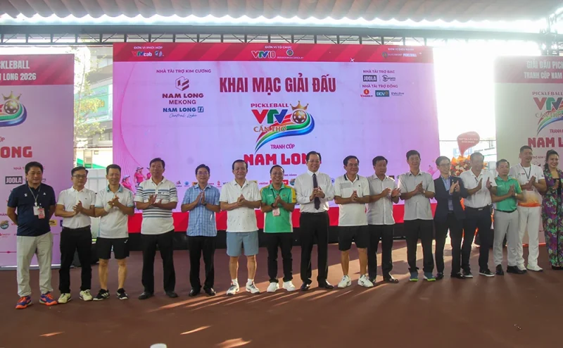 Khai mạc Giải Pickleball VTV Cần Thơ 2026 - Tranh cúp Nam Long&nbsp;