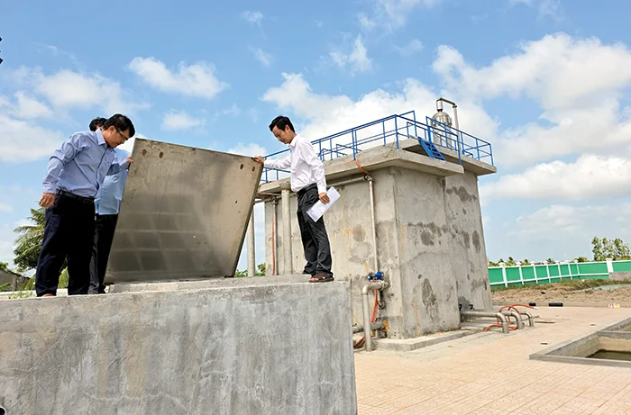 Phần lớn hộ dân nông thôn vùng ĐBSCL được sử dụng nước sạch từ công trình cấp nước tập trung&nbsp;