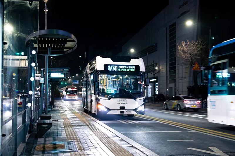 Hàn Quốc triển khai tuyến xe buýt tự hành hoàn toàn đầu tiên&nbsp;