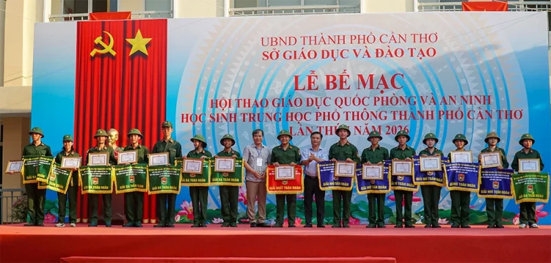 Bế mạc Hội thao giáo dục quốc phòng và an ninh học sinh THPT TP Cần Thơ&nbsp;