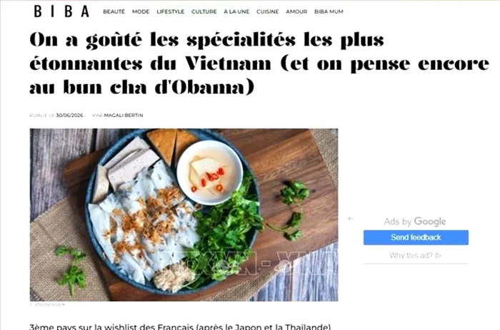Báo Pháp gợi ý những món ăn không thể bỏ lỡ ở Việt Nam&nbsp;