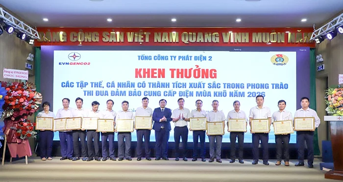 EVNGENCO2 tổng kết công tác đảm bảo cung ứng điện mùa khô 2026&nbsp;